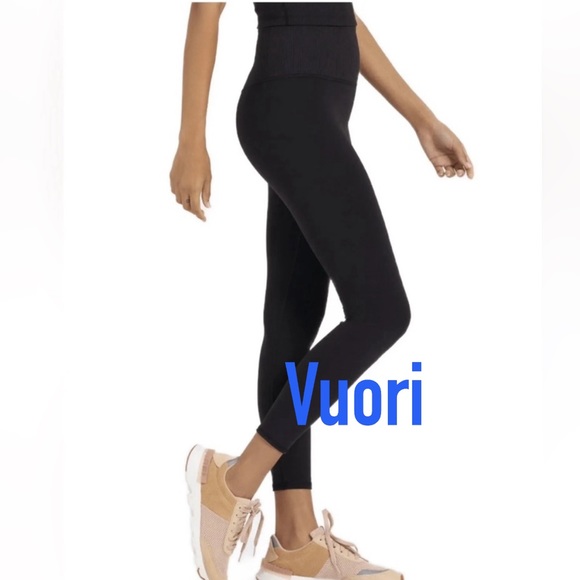 NWT Vuori Studio Rib Legging Pant * Black *  Small - Picture 2 of 6